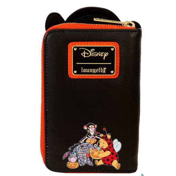 Disney Loungefly Winnie The Pooh Skeleton Tigger Glow in the Dark Wallet NEW - Picture 3 of 7